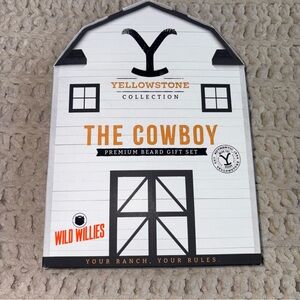 The Cowboy Premium Beard Gift Set - Black and White